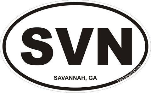 Savannah Georgia Oval Decal