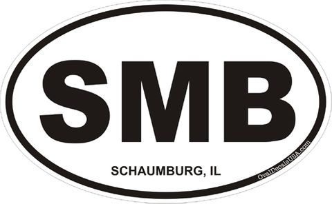 Schaumburg Illinois Oval Decal
