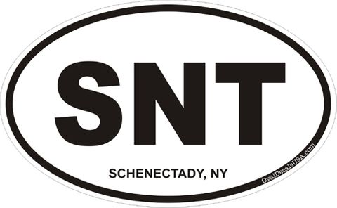 Schenectady New York Oval Decal