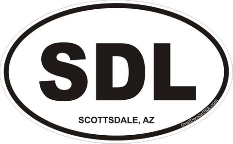 Scottsdale Arizona Oval Decal