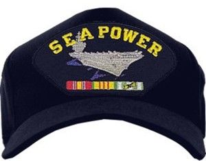 Sea Power with Vietnam Veteran Ribbons Cap