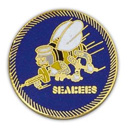 Seabees Pin Large