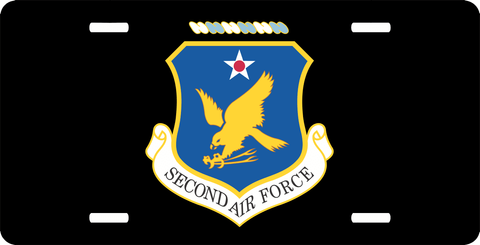 Second Air Force License Plate