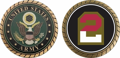 Second U.S. Army Patch Challenge Coin