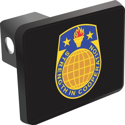 Security Assistance Command Unit Crest Hitch Cover