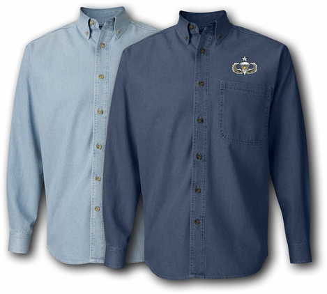 Senior 5 Combat Jumps Denim Shirt