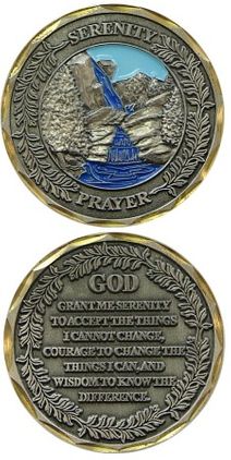 Serenity Prayer Challenge Coin