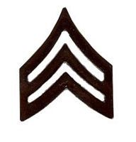Sergeant  (black) Lapel Pin
