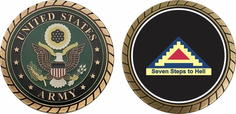 Seven Steps to Hell 7th Army Challenge Coin