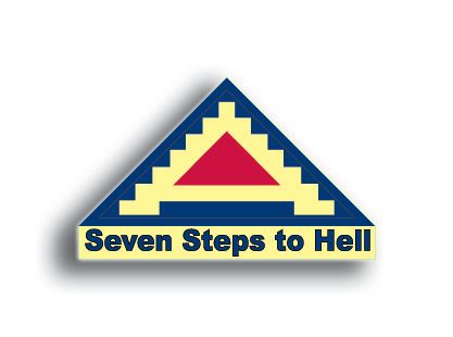 Seven Steps to Hell 7th Army Sticker Decal