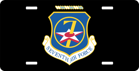 Seventh Air Force License Plate