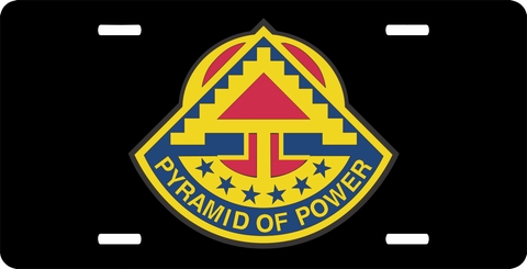Seventh U.S. Army Unit Crest License Plate