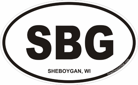Sheboygan Wisconsin Oval Decal