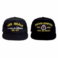 SHIPS LIST FOR CUSTOM EMBROIDERED U.S. NAVY CAPS AND SHIRTS Thumbnail Illustration