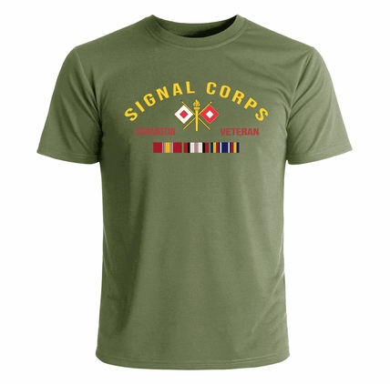 Signal Corps Afghanistan Veteran T-Shirt