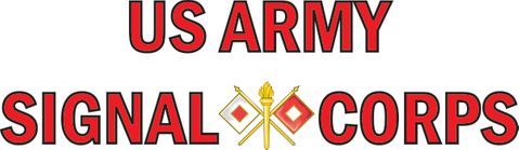 U.S. Army Signal Corps Window Strip Decal