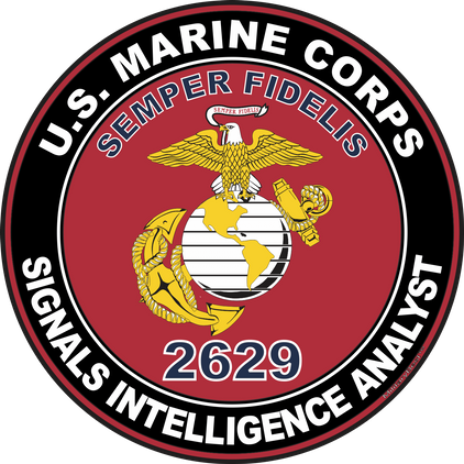 U.S.M.C. MOS 2629 Signals Intelligence Analyst Decal