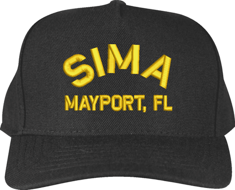 SIMA Mayport Text Only Custom Embroidered Cap