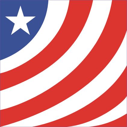 Single Star American Flag Vinyl Transfer Decal Sticker