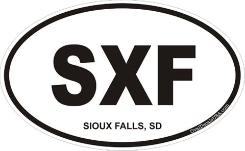 Sioux Falls South Dakota Oval Decal