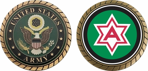 Sixth U.S. Army Patch Challenge Coin