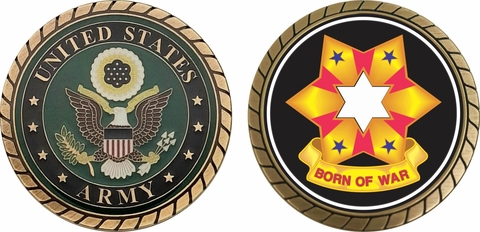 Sixth U.S. Army Unit Crest Challenge Coin