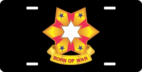 Sixth U.S. Army Unit Crest  License Plate