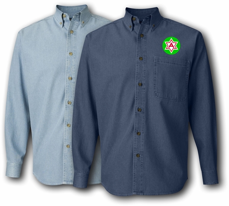 Sixth U.S. Army patch Denim Shirt