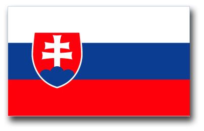Slovakia Flag Vinyl Transfer Decal