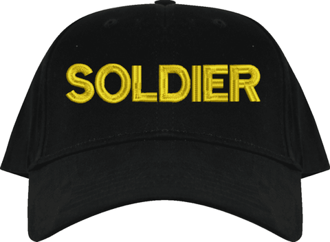 Soldier Text Only USA Cap