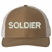 Soldier Text Only USA Mesh-Back Cap