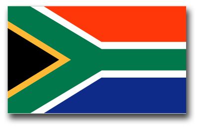 South Africa Flag Vinyl Transfer Decal