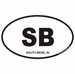 South Bend Indiana Oval Decal