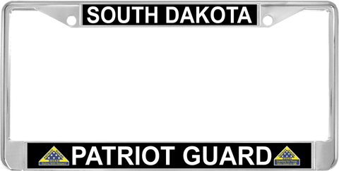 South Dakota Patriot Guard Automobile License Plate Frame