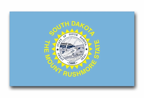 South Dakota State Flag Vinyl Transfer Decal