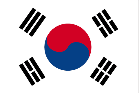 South Korea Flag Vinyl Transfer Decal