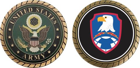 U.S. Army Space and Missile Defense Command Patch Challenge Coin