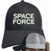 Space Force Text Only Mesh-Back Ponytail Cap