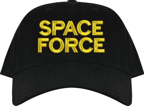 Space Force Text Only USA Cap