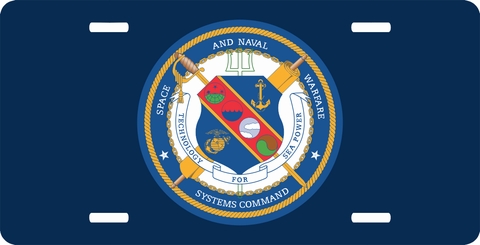 Space & Naval Warfare License Plate