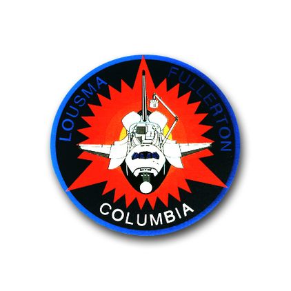 SPACE SHUTTLE COLUMBIA STS-02 VINYL TRANSFER DECAL