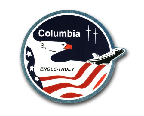 SPACE SHUTTLE COLUMBIA STS-03 VINYL TRANSFER DECAL