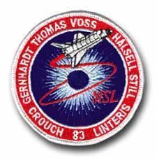 SPACE SHUTTLE COLUMBIA STS-83 HALSELL, STILL, VOSS, THOMAS, GERNHARDT, CROUCH, LINTERIS 4" PATCH