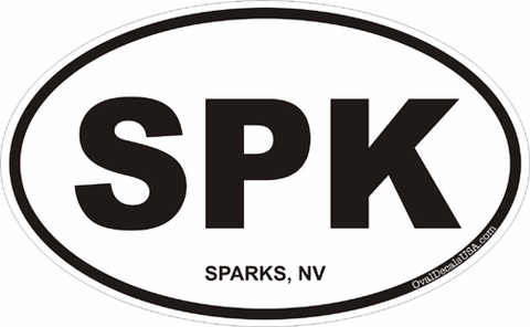 Sparks Nevada Oval Decal