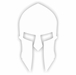 Spartan Helmet Decal Sticker