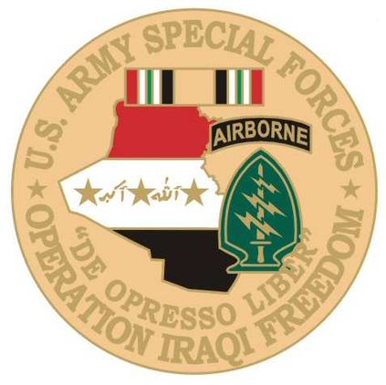Special Forces 1 1/8" Operation Iraqi Freedom Lapel Pin