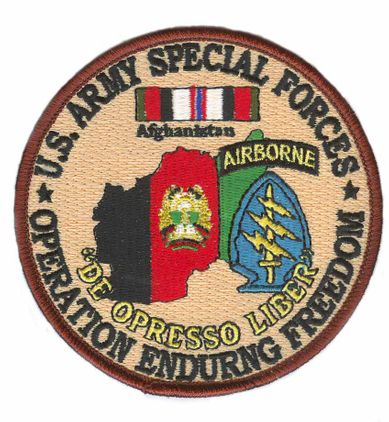 Special Forces 4" Operation Enduring Freedom Patch