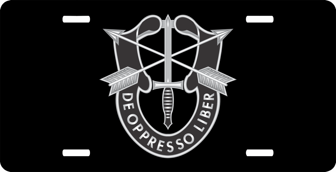 Special Forces Group Unit Crest License Plate