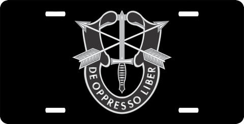 Special Forces Group Unit Crest License Plate
