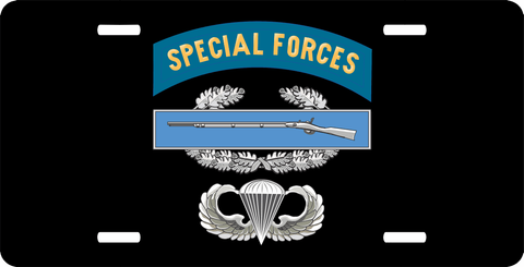 Special Forces CIB Jump Wings License Plate